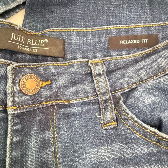 Judy Blue Women's Relaxed Fit Jeans Stretch Ankle Mid RiseMed Wash Size 31 - Picture 8 of 9